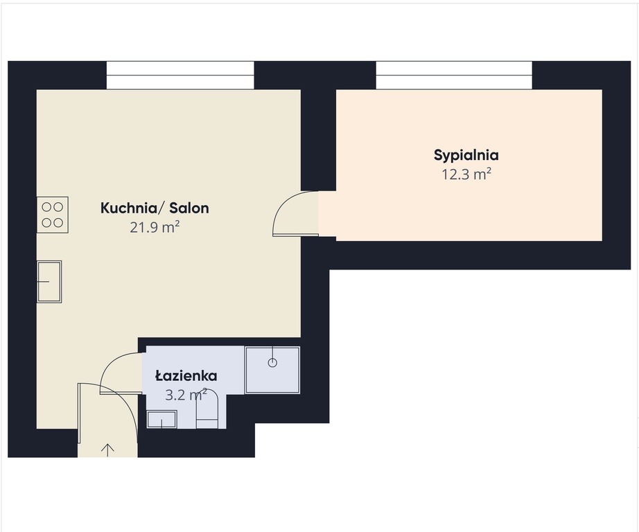 2 pok z windą, 15 min do plaży. os.Platan (12)