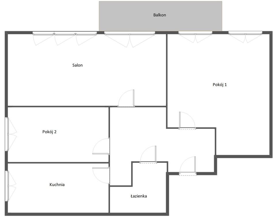 3 duże pokoje w pobliżu Galaxy z balkonem (10)
