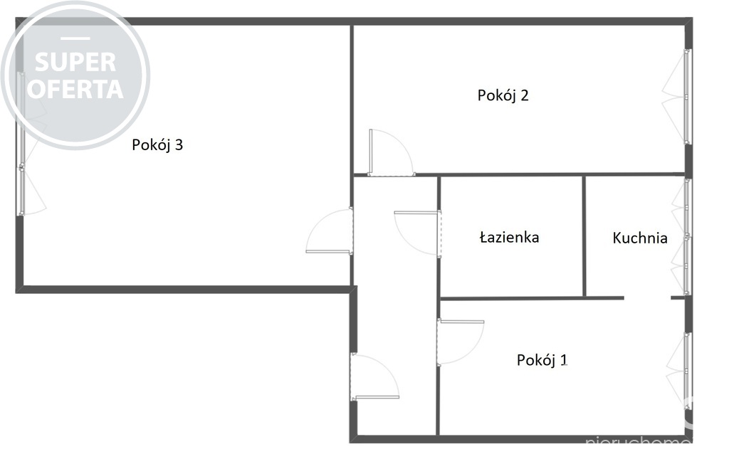 3 pokoje na Niebuszewie, 2 piętro (7)