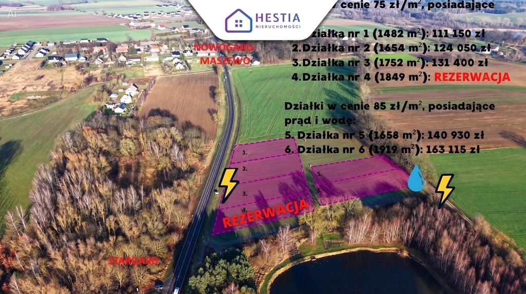 Tylko 85 zł za m2 działki w Grabowie (1)