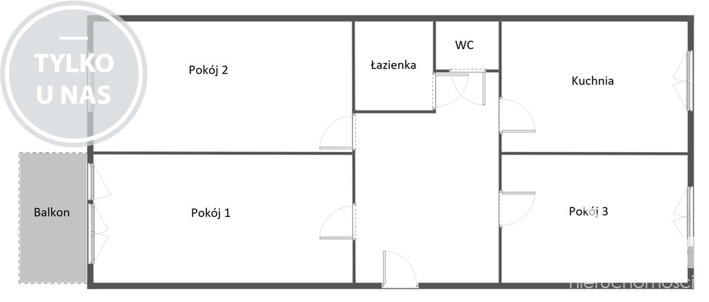 Podjuchy, 3 pokoje, cegła, balkon (7)
