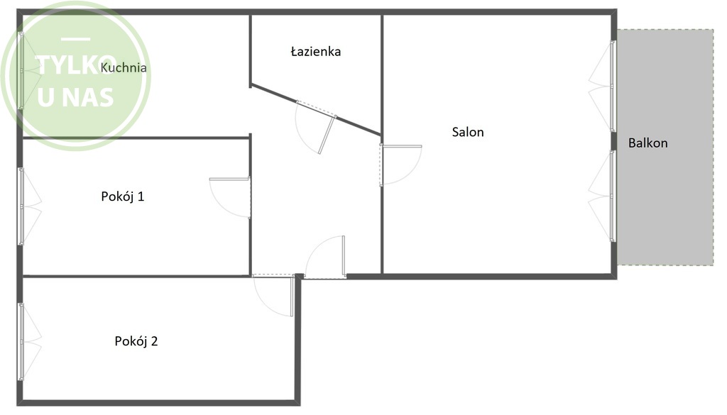 Bukowe, 3 pokoje, cegła, duży balkon (7)