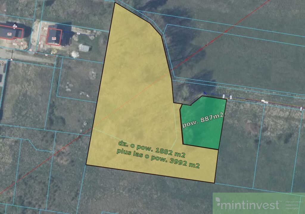 ATRAKCYJNA DZIAŁKA BUDOWLANA NA SPRZEDAŻ z LASEM (3)