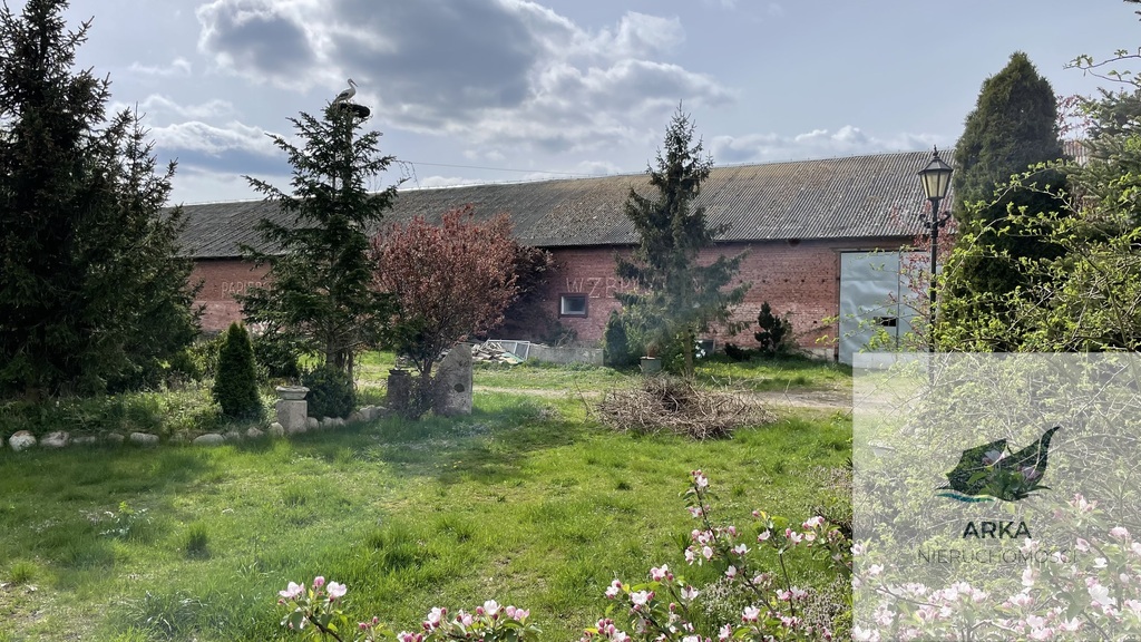 Łeknica, działka bud./inwest. z budynkiem gosp. (1)