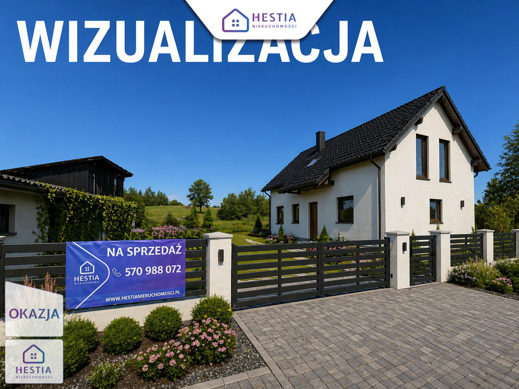 Nowy dom 140 m2, działka 3200 m2, Sierpowo (1)