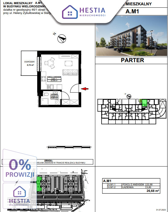 Osiedle Horyzont kawalerka z ogródkiem (5)