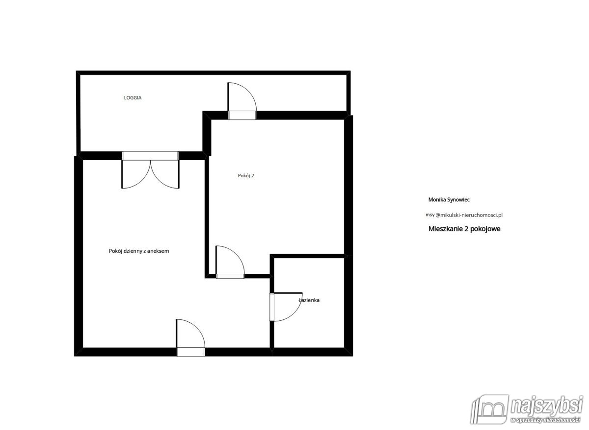 Rogowo - APARTAMENT 2 POKOJOWY  w cichej okolicy ! (20)