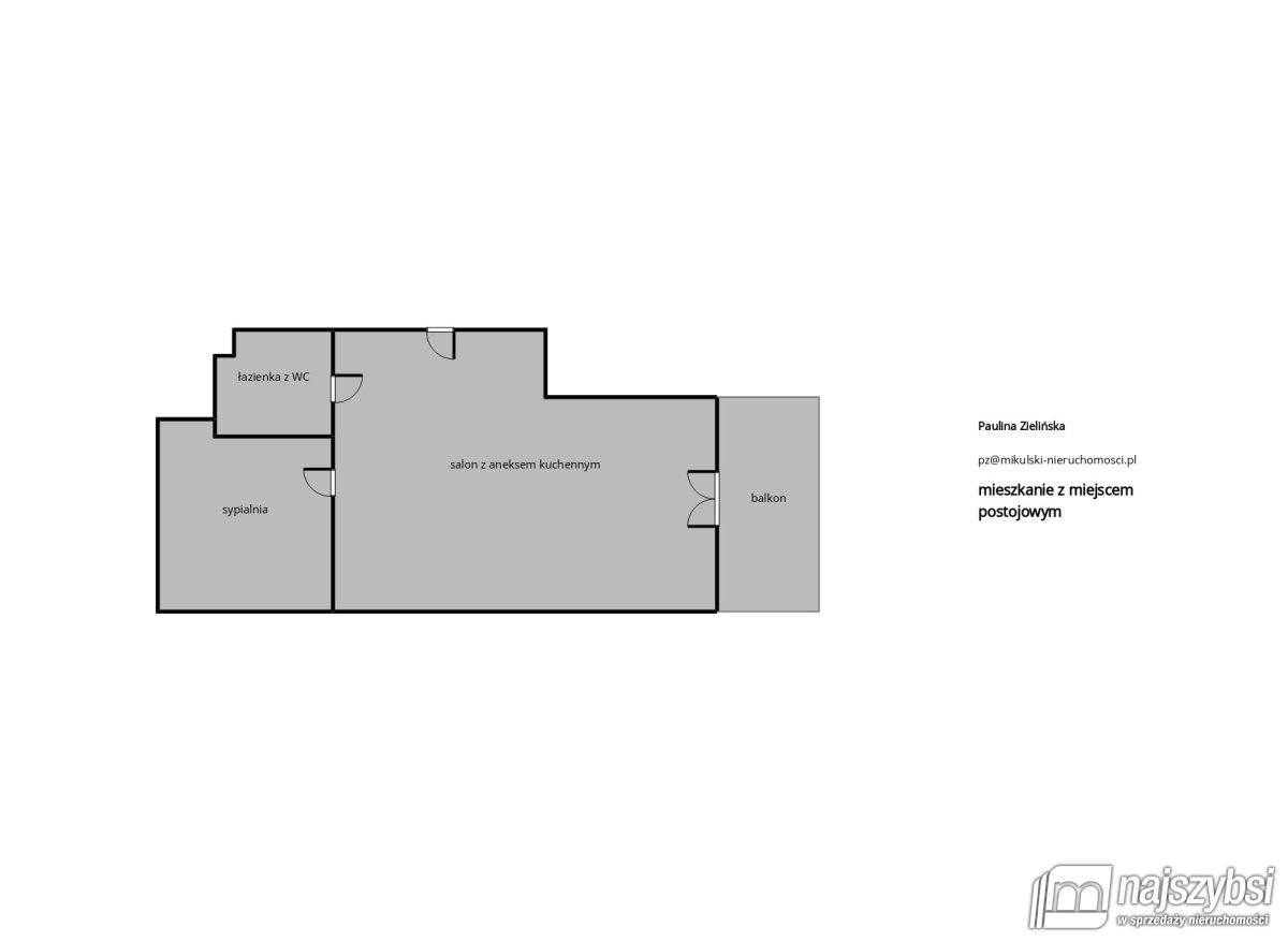 Kołobrzeg-2 pok. 37,29m2 z miejscem postojowym (20)