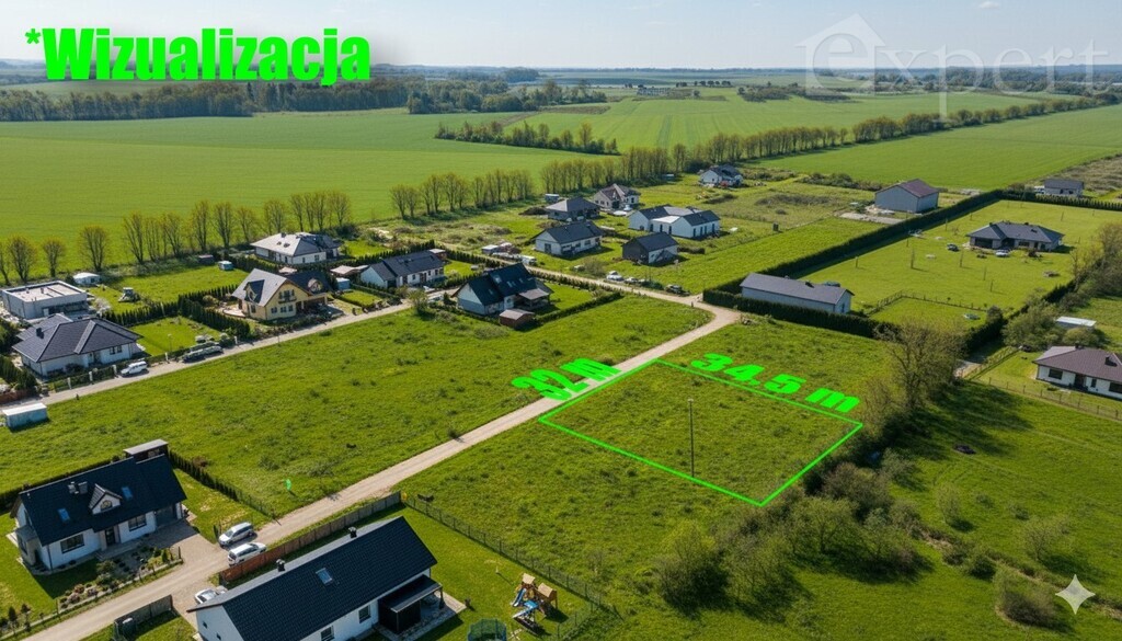 Działka z pozwoleniem na budowę ul.Reymonta (2)