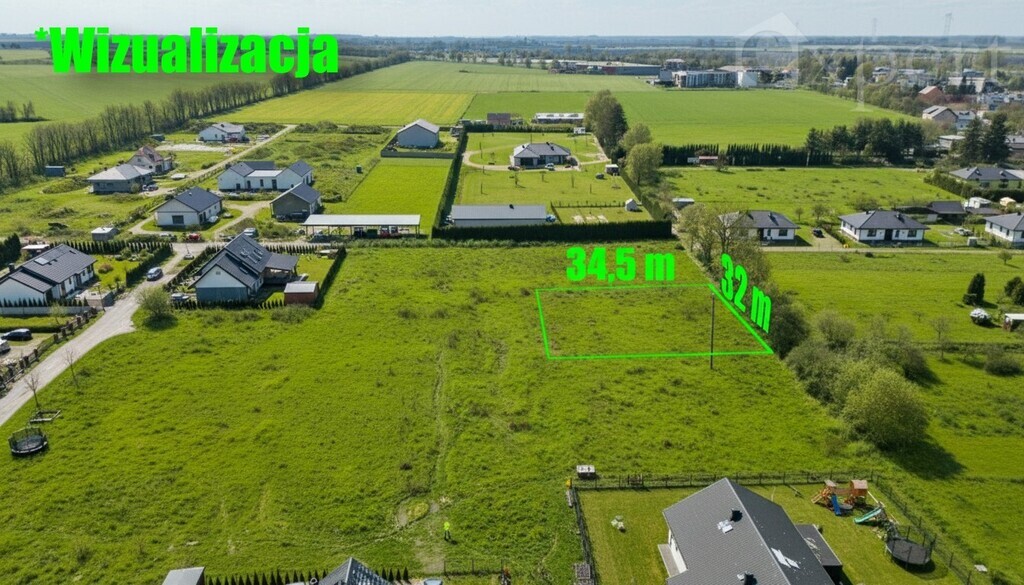 Działka z pozwoleniem na budowę ul.Reymonta (4)