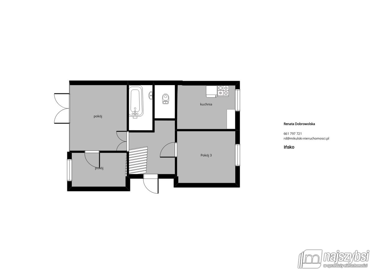 IŃSKO-Dom  139 m2 w centrum, działka siedliskowa (12)
