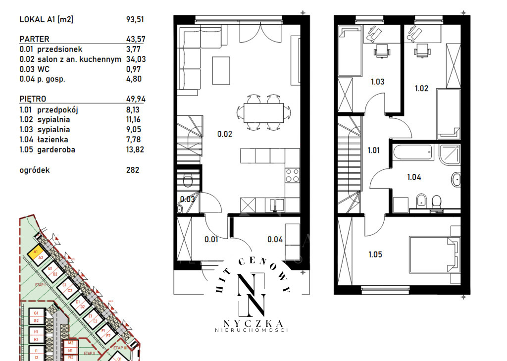 Na sprzedaż - bliźniak Osów - 4 pokoje (2)