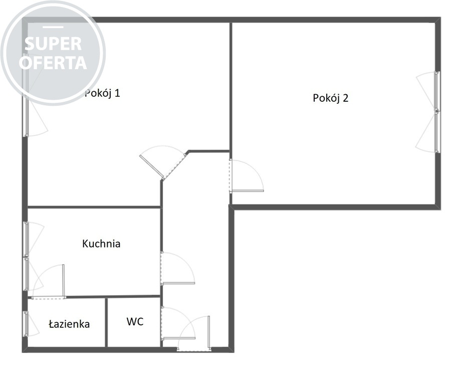 Przestronne 2 pokoje na 1 piętrze na Niebuszewie (13)