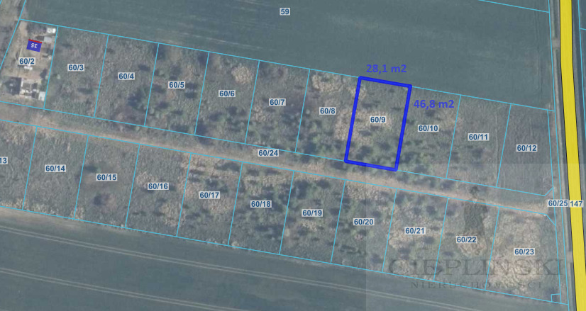 Na sprzedaż działka budowlana - Lędzin, 1316 m2 (7)