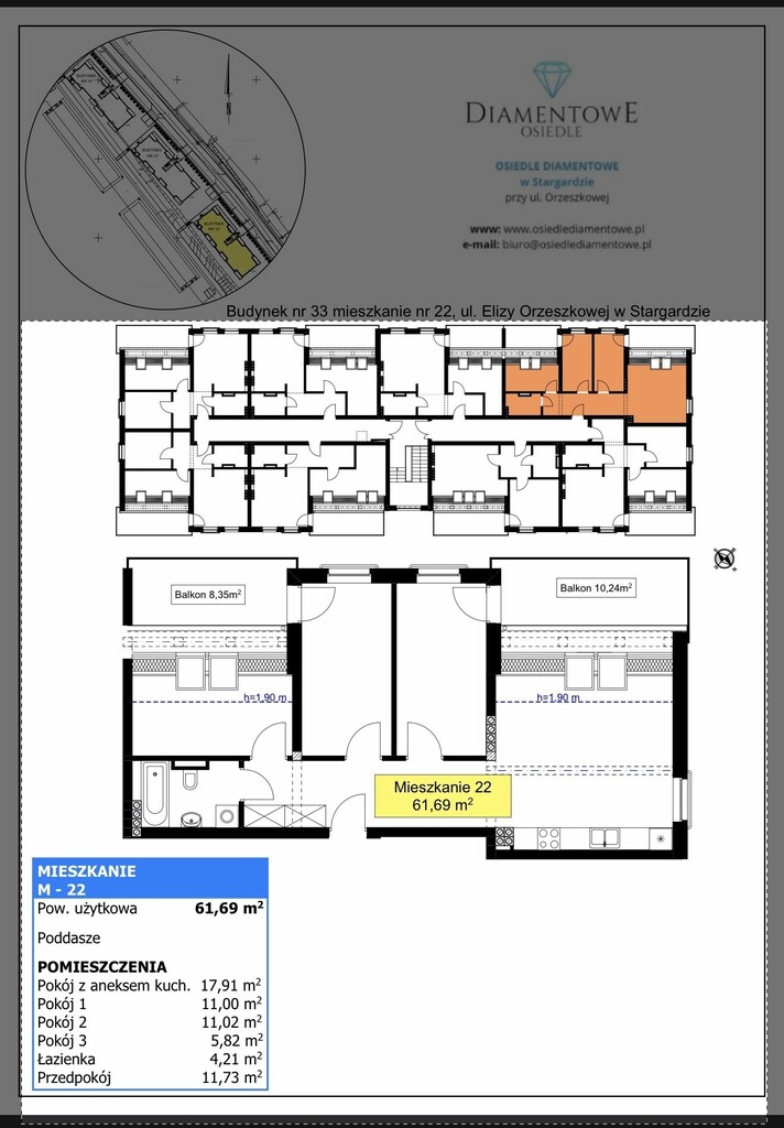 Przestronne 4 pokoje - 2 balkony + parking (7)