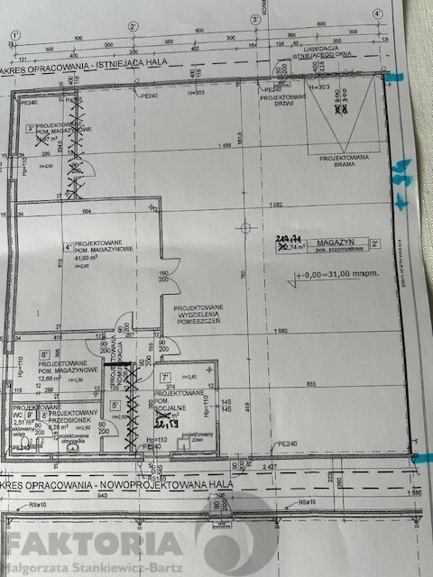 Wynajem hala produkcyjna 411 m2; 25zł/m2 (1)