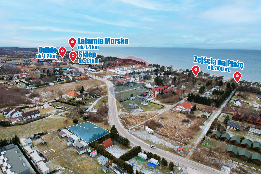 Działka 870 m2 - 300 m od morza, Gąski (8)