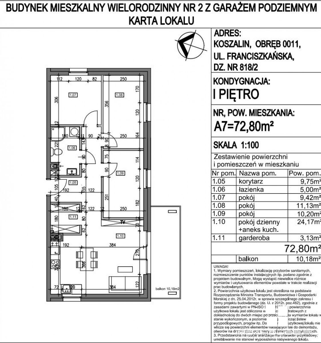 Przestronne 4 pokojowe mieszkanie z dużym balkonem (5)