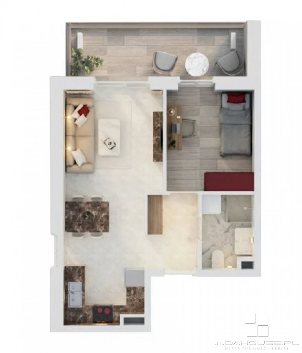 Nowe  2 pokojowe mieszkanie z  balkonem (4)
