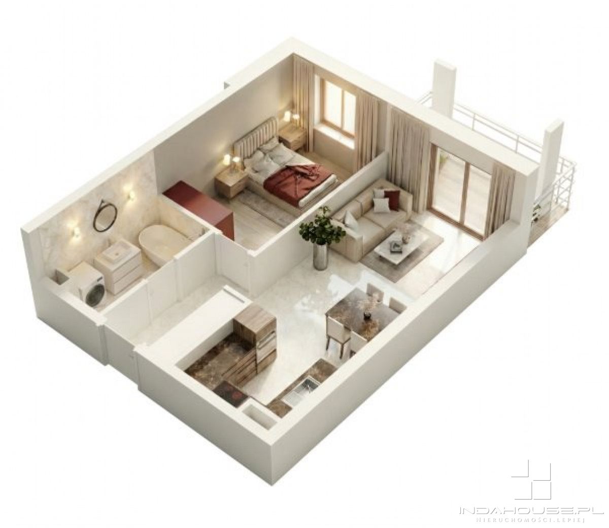 Nowe  2 pokojowe mieszkanie z balkonem (3)