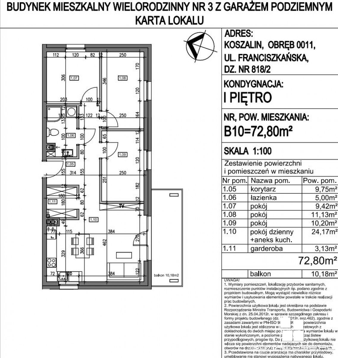 Nowe  przestronne 4 pokojowe mieszkanie z balkonem (5)