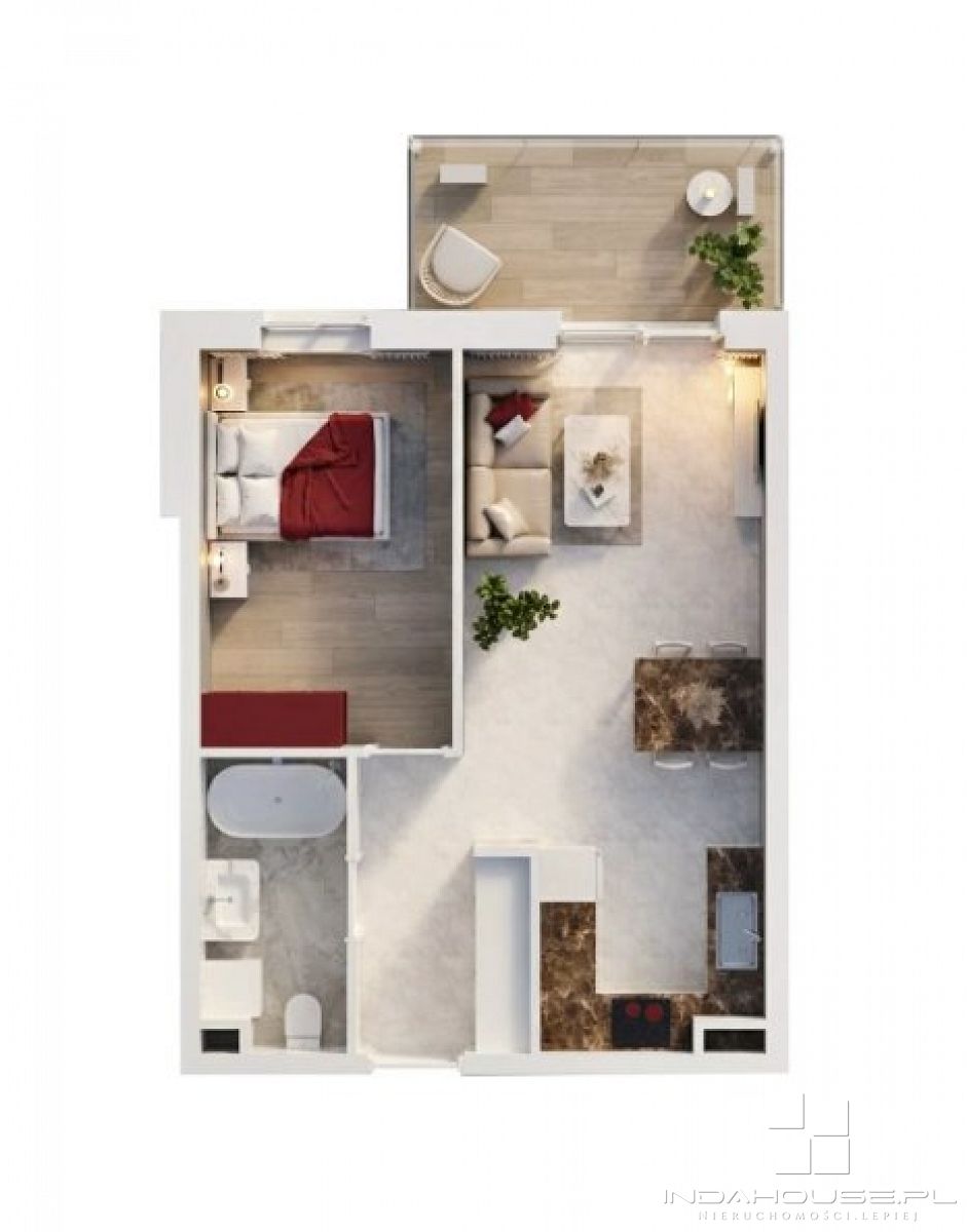 Nowe  2 pokojowe mieszkanie z balkonem (4)