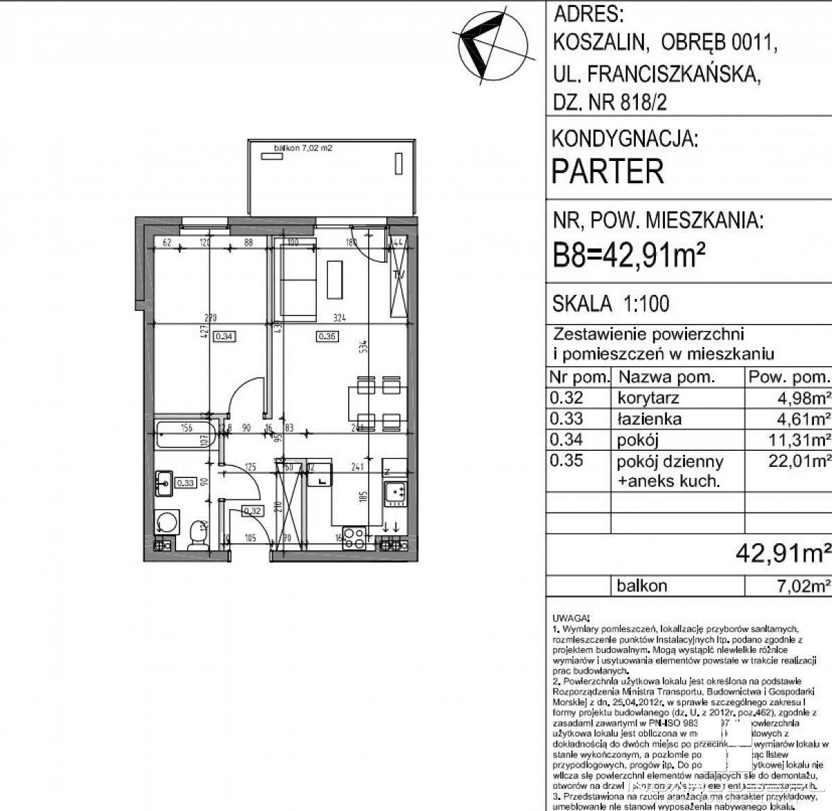 Nowe  2 pokojowe mieszkanie z balkonem (5)