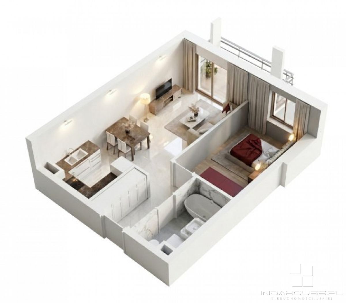 Nowe  2 pokojowe mieszkanie z balkonem (3)