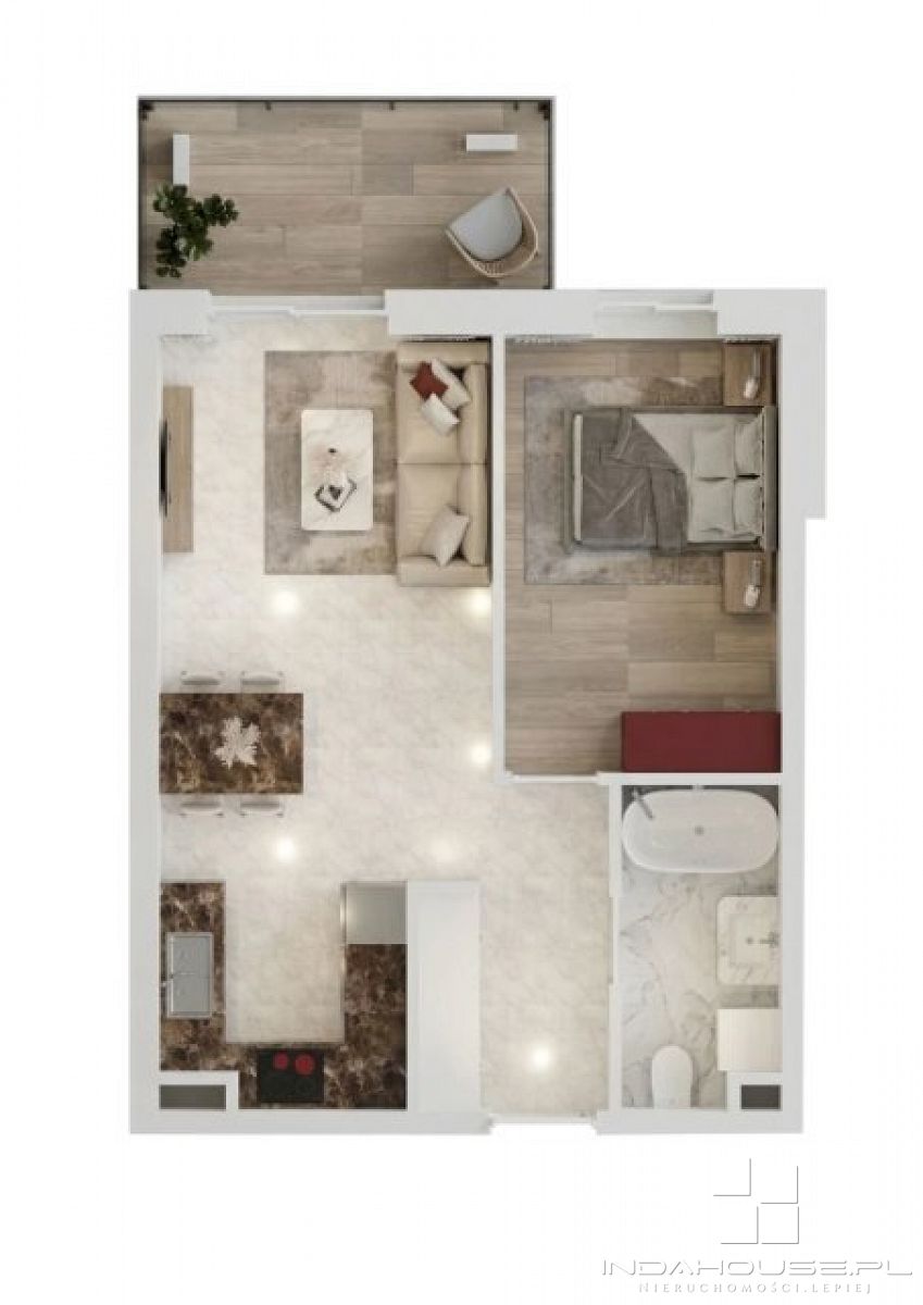 Nowe  2 pokojowe mieszkanie z balkonem (4)