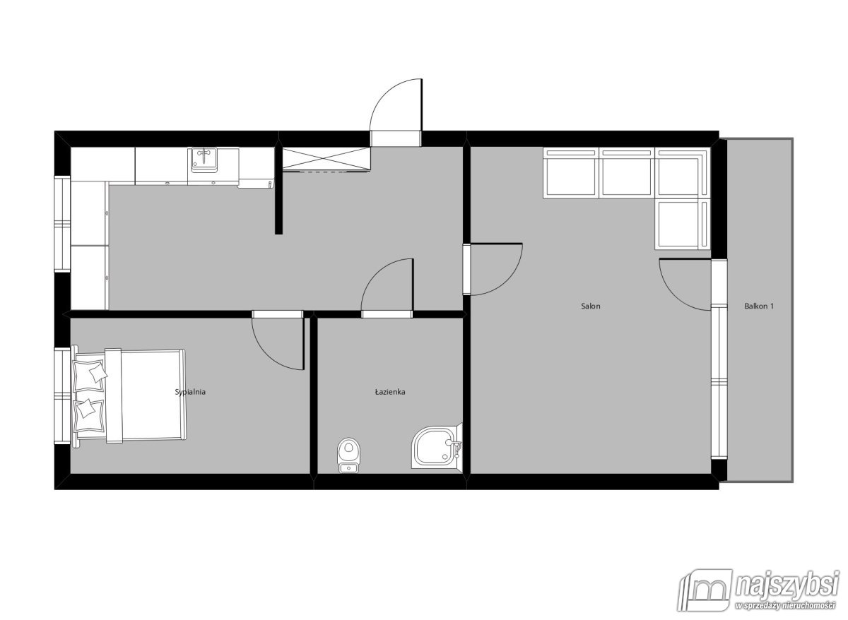 STARGARD centrum-Mieszkanie 2pokoje-50m2 (17)
