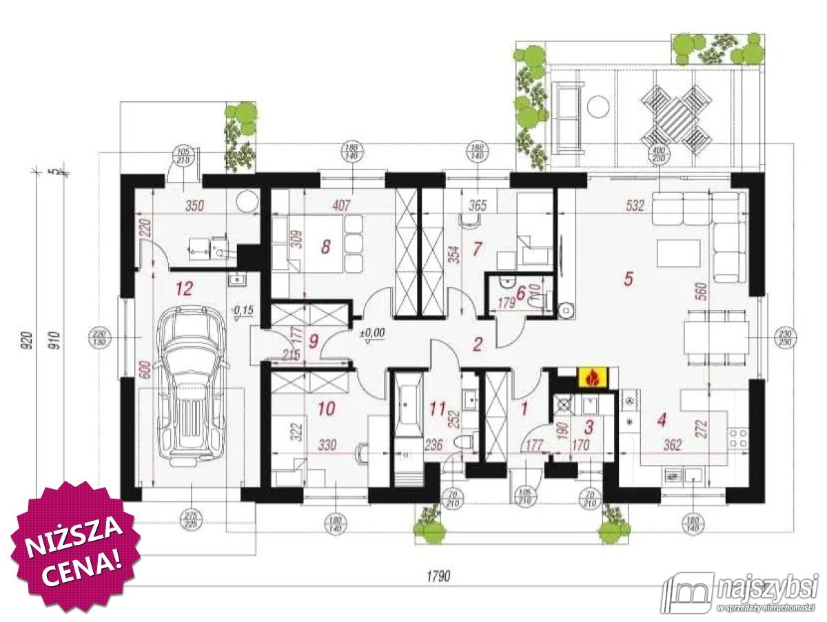 Karlino- dom wolnostojący w malowniczej okolicy (24)