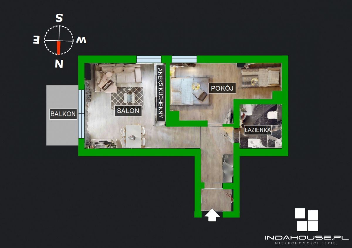 Narożne, 2 pokojowe, balkon, msc. postojowe gratis (7)