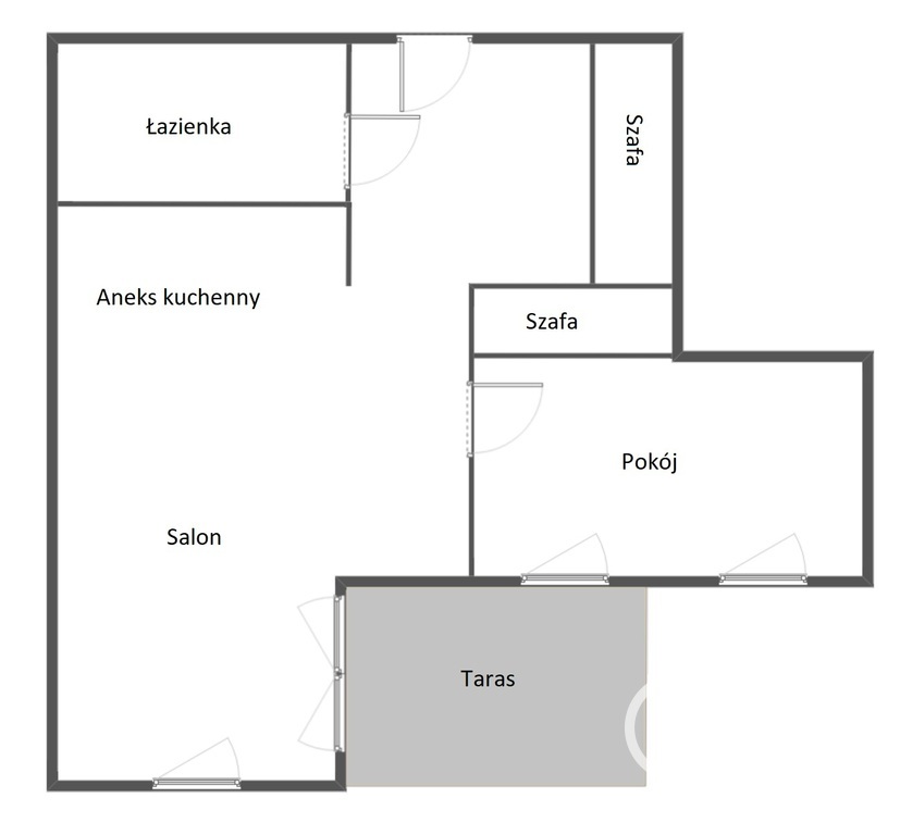 Dąbie, 2 pokoje, nowy blok, winda, duży taras (13)