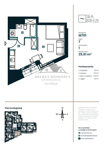 kawalerka na sprzedaż - Sea Breeze - najwyższy budynek w Świnoujściu (3)