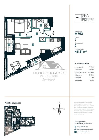2 pokojowe mieszkanie w najwyższym budynku w Świnoujściu - SeaBreeze (3)