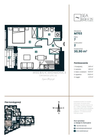 2 pokojowe mieszkanie w najwyższym budynku w Świnoujściu - SeaBreeze (2)