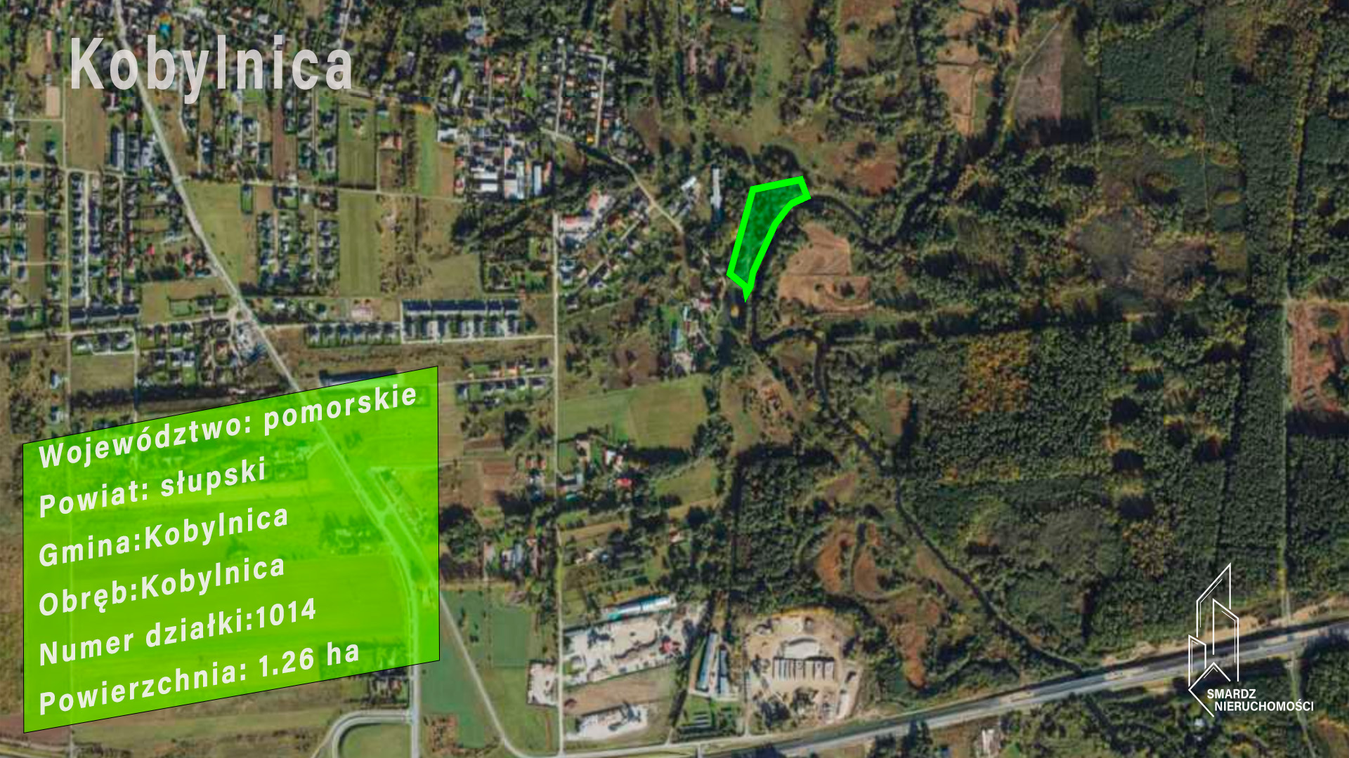 Na sprzedaż działka inwestycyjna w miejscowości Kobylnica, pow.12 593 m2 (50)