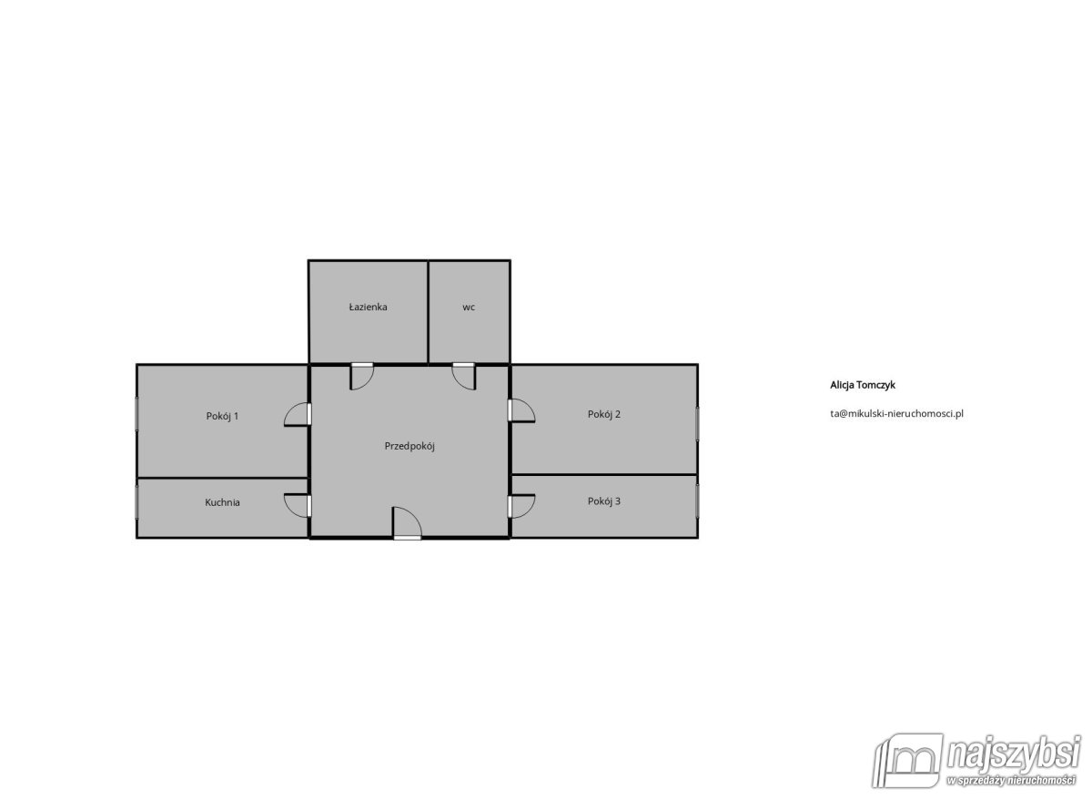 STARGARD- 3 POKOJE Z BALKONEM 62,3m (11)