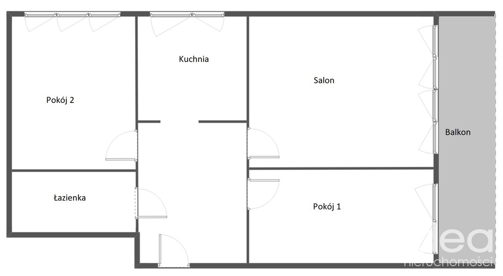 Centrum, 3 pokoje, balkon, przy Parku Żeromskiego (14)