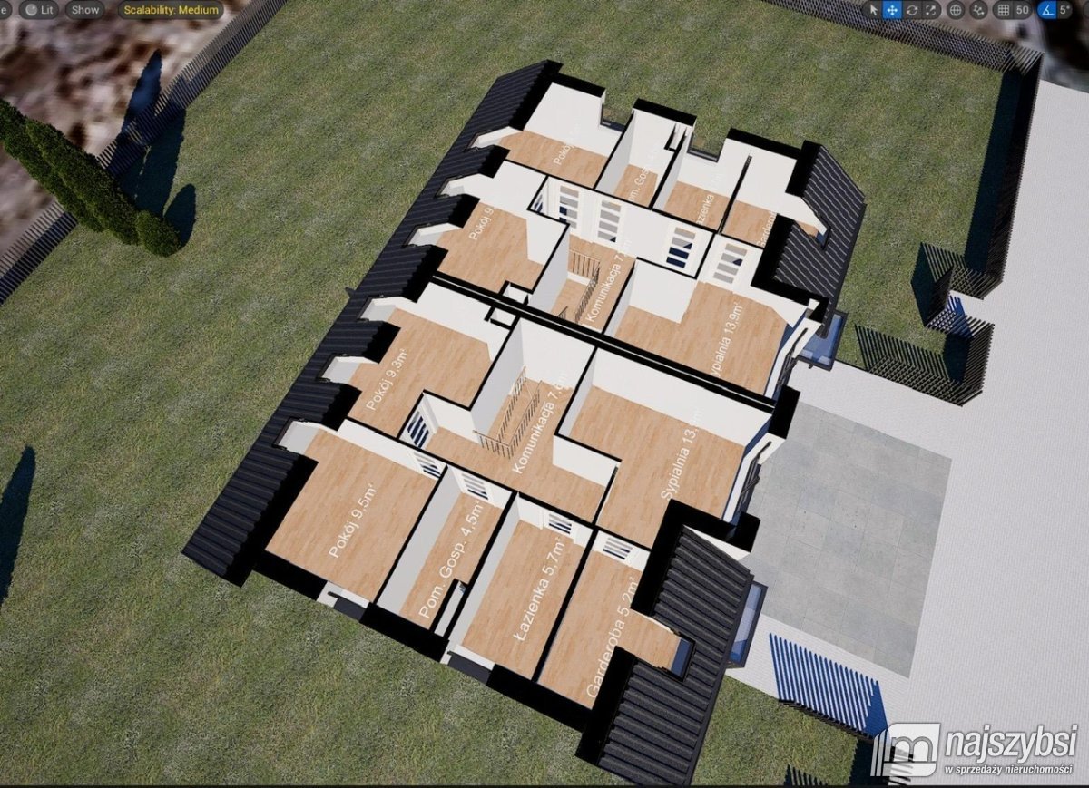 JĘCZYDÓŁ - Bliźniak 126m2, w pobliżu jeziora! (7)