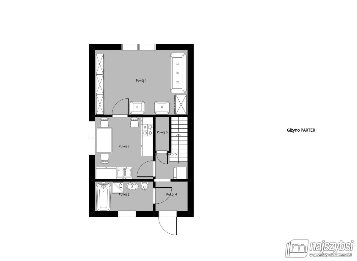 GIŻYNO - DOM BLIŹNIAK, z dala od zgiełku  (38)