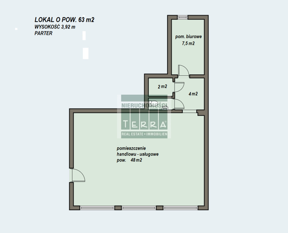 Lokal usługowy na parterze, os. Zacisze. (6)