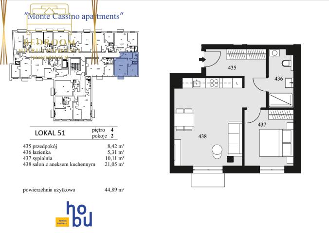 Monte Cassino Apartments - 2 pokoje w centrum miasta nowy budynek (3)