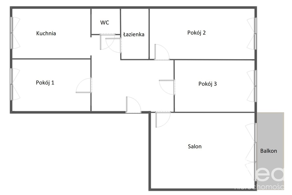 4-pokoje z balkonem, spół.-własn., os. Majowe (11)