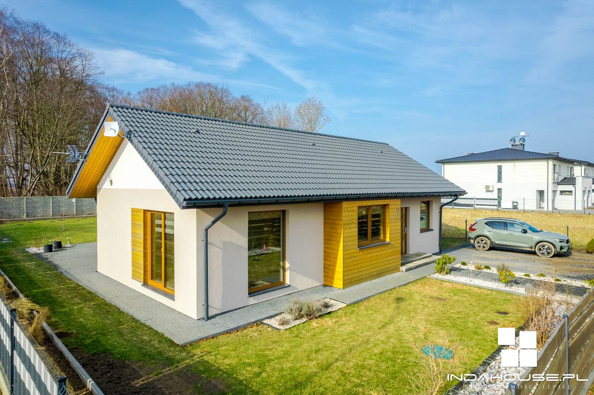 Pasywny, nowy, parterowy dom. Tanie utrzymanie. (25)
