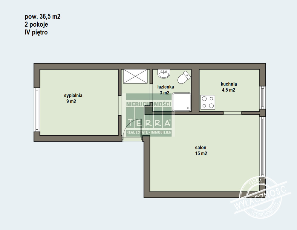 Słoneczne 2 pokoje w bloku z cegły (16)