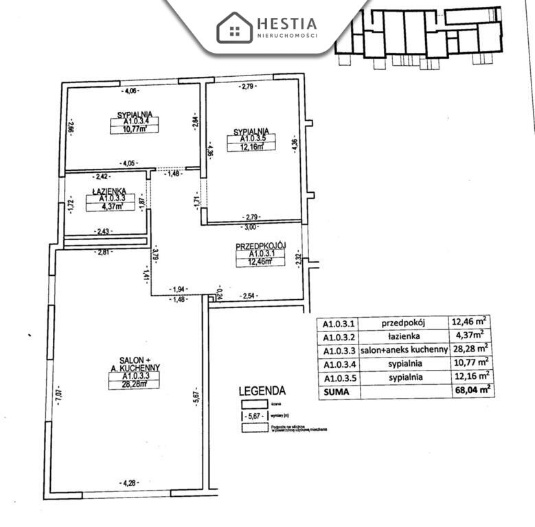 3 pokoje z ogrodem 96 m2 | Parking | Warzymice (30)