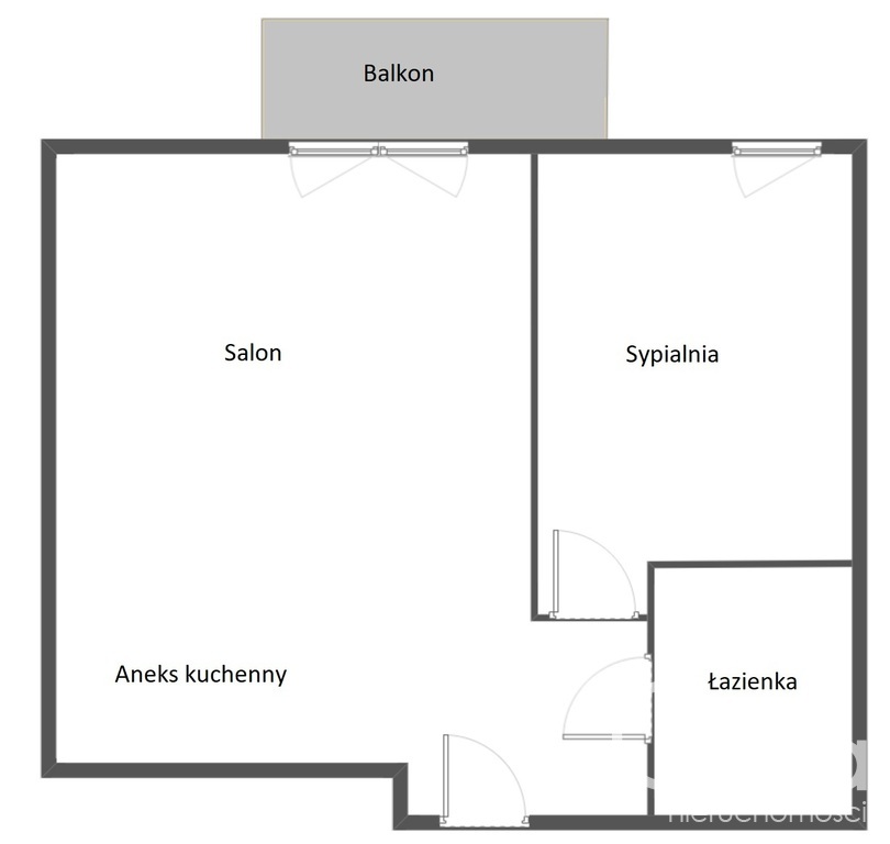 2 pokoje z balkonem i miejscem postojowym, Bukowo (10)