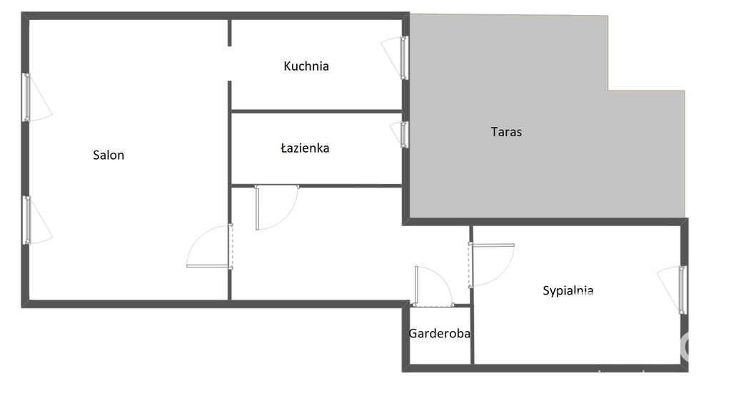 Słoneczne 2 pokoje z dużym tarasem, Centrum (8)