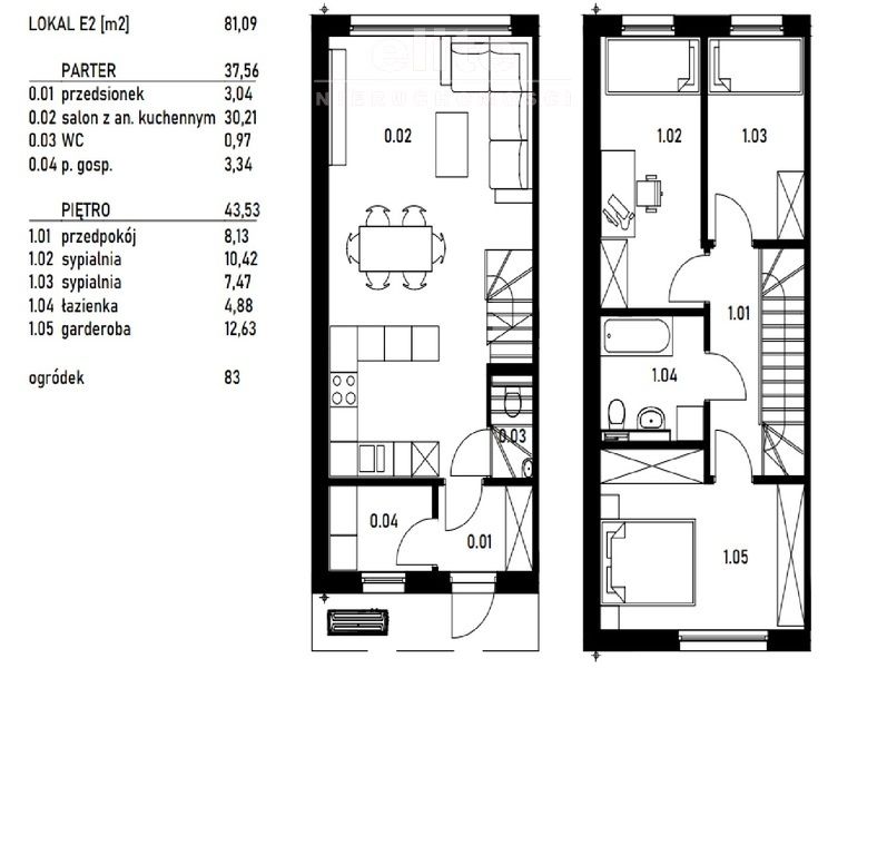 Osów nowy dom bliźniak 4 pokojowy (3)